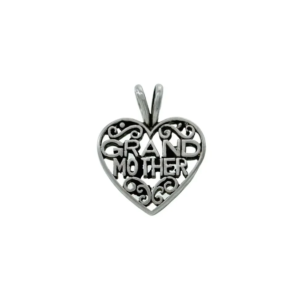 Vintage Sterling Silver 925 Filigree Heart 